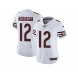Women Nike Chicago Bears #12 Allen Robinson White Stitched NFL Vapor Untouchable Limited Jersey