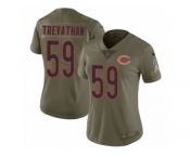 Women Nike Chicago Bears #59 Danny Trevathan Limited Olive 2017 Salute to Service NFL Jersey