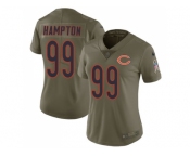 Women Nike Chicago Bears #99 Dan Hampton Olive Stitched NFL Limited 2017 Salute to Service Jersey