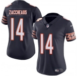 Women's Chicago Bears #14 Olamide Zaccheaus Navy 2025 Vapor Stitched Jersey