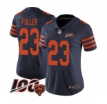 Women's Chicago Bears #23 Kyle Fuller Limited Navy Blue Rush Vapor Untouchable 100th Season Football Jersey