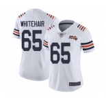 Women's Chicago Bears #65 Cody Whitehair White 100th Season Limited Football Jersey