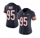Women's Chicago Bears #95 Richard Dent Navy Blue Team Color 100th Season Limited Football Jersey