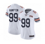 Women's Chicago Bears #99 Dan Hampton White 100th Season Limited Football Jersey