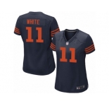 Women's Nike Bears #11 Kevin White Navy Blue Alternate Stitched NFL Elite Jersey