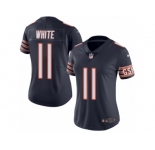 Women's Nike Bears #11 Kevin White Navy Blue Stitched NFL Limited Rush Jersey