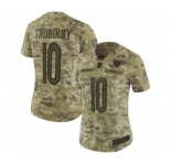 Women's Nike Chicago Bears #10 Mitchell Trubisky Limited Camo 2018 Salute to Service NFL Jersey
