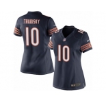 Women's Nike Chicago Bears #10 Mitchell Trubisky Limited Navy Blue Team Color NFL Jersey