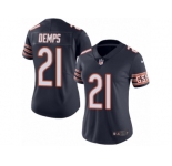 Women's Nike Chicago Bears #21 Quintin Demps Limited Navy Blue Rush NFL Jersey