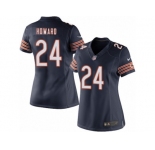 Women's Nike Chicago Bears #24 Jordan Howard Limited Navy Blue Team Color NFL Jersey
