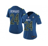 Women's Nike Chicago Bears #24 Jordan Howard Navy Stitched NFL Limited NFC 2017 Pro Bowl Jersey