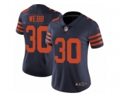 Women's Nike Chicago Bears #30 B.W. Webb Vapor Untouchable Limited Navy Blue 1940s Throwback Alternate NFL Jersey