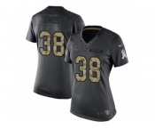 Women's Nike Chicago Bears #38 Adrian Amos Limited Black 2016 Salute to Service NFL Jersey