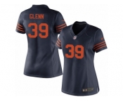 Women's Nike Chicago Bears #39 Jacoby Glenn Limited Navy Blue 1940s Throwback Alternate NFL Jersey