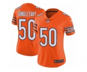 Women's Nike Chicago Bears #50 Mike Singletary Vapor Untouchable Limited Orange Rush NFL Jersey