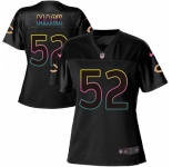 Women's Nike Chicago Bears #52 Khalil Mack Game Black Fashion NFL Jersey