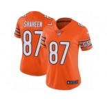 Women's Nike Chicago Bears #87 Adam Shaheen Vapor Untouchable Limited Orange Rush NFL Jersey