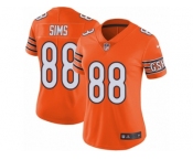 Women's Nike Chicago Bears #88 Dion Sims Vapor Untouchable Limited Orange Rush NFL Jersey
