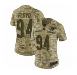 Women's Nike Chicago Bears #94 Leonard Floyd Limited Camo 2018 Salute to Service NFL Jersey