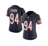 Women's Nike Chicago Bears #94 Leonard Floyd Limited Navy Blue Rush NFL Jersey