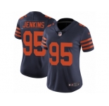 Women's Nike Chicago Bears #95 John Jenkins Vapor Untouchable Limited Navy Blue 1940s Throwback Alternate NFL Jersey