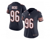 Women's Nike Chicago Bears #96 Akiem Hicks Limited Navy Blue Rush NFL Jersey