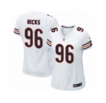 Women's Nike Chicago Bears #96 Akiem Hicks Limited White NFL Jersey