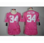 nike women nfl jerseys chicago bears #34 payton pink[breast cancer awareness]