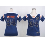nike women nfl jerseys chicago bears #34 walter payton blue[fashion Rhinestone sequins]