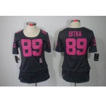 nike women nfl jerseys chicago bears #89 mike ditka dk.grey[breast cancer awareness]