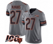 Youth Chicago Bears #27 Sherrick McManis Limited Silver Inverted Legend 100th Season Football Jersey