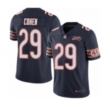 Youth Chicago Bears #29 Tarik Cohen Navy Blue Team Color 100th Season Limited Football Jersey