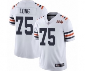 Youth Chicago Bears #75 Kyle Long White 100th Season Limited Football Jersey