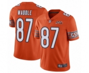 Youth Chicago Bears #87 Tom Waddle Orange Alternate 100th Season Limited Football Jersey