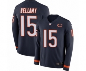 Youth Nike Chicago Bears #15 Josh Bellamy Limited Navy Blue Therma Long Sleeve NFL Jersey