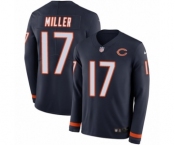 Youth Nike Chicago Bears #17 Anthony Miller Limited Navy Blue Therma Long Sleeve NFL Jersey