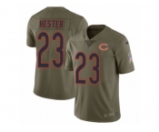 Youth Nike Chicago Bears #23 Devin Hester Limited Olive 2017 Salute to Service NFL Jersey