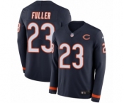 Youth Nike Chicago Bears #23 Kyle Fuller Limited Navy Blue Therma Long Sleeve NFL Jersey