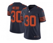 Youth Nike Chicago Bears #30 B.W. Webb Vapor Untouchable Limited Navy Blue 1940s Throwback Alternate NFL Jersey