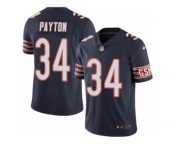 Youth Nike Chicago Bears #34 Walter Payton Limited Navy Blue Rush NFL Jersey