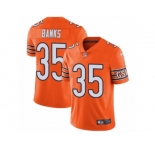 Youth Nike Chicago Bears #35 Johnthan Banks Vapor Untouchable Limited Orange Rush NFL Jersey