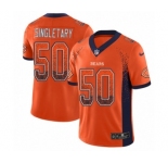 Youth Nike Chicago Bears #50 Mike Singletary Limited Orange Rush Drift Fashion NFL Jersey