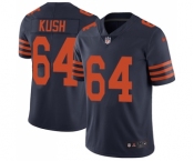 Youth Nike Chicago Bears #64 Eric Kush Limited Navy Blue Rush Vapor Untouchable NFL Jersey