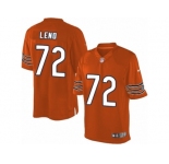 Youth Nike Chicago Bears #72 Charles Leno Limited Orange Alternate NFL Jersey