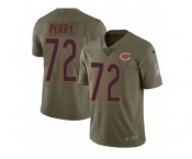 Youth Nike Chicago Bears #72 William Perry Limited Olive 2017 Salute to Service NFL Jersey