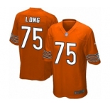 Youth Nike Chicago Bears #75 Kyle Long Orange Alternate NFL Jersey
