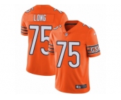Youth Nike Chicago Bears #75 Kyle Long Vapor Untouchable Limited Orange Rush NFL Jersey