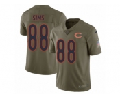 Youth Nike Chicago Bears #88 Dion Sims Limited Olive 2017 Salute to Service NFL Jersey