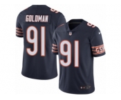 Youth Nike Chicago Bears #91 Eddie Goldman Limited Navy Blue Rush NFL Jersey