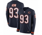 Youth Nike Chicago Bears #93 Sam Acho Limited Navy Blue Therma Long Sleeve NFL Jersey
